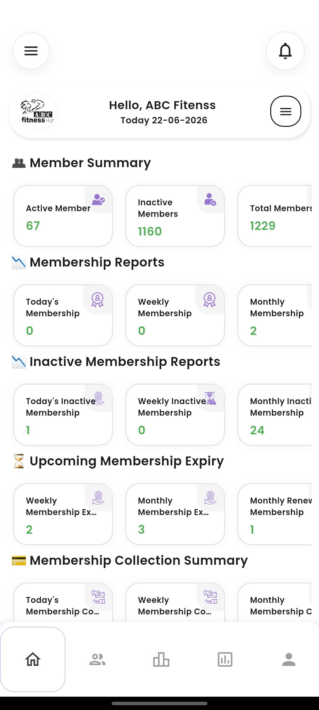 GymSmart ERP App